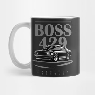 Ford Mustang gt boss 429 1969 illustration graphics Mug